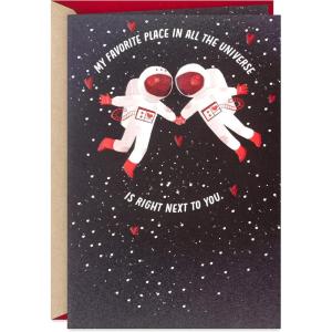 Hallmark Pop Up Card for Husband, Wife, Boyfriend, Girlfriend (Carnival) for Anniversary, Love, Valentine’s Day(Astronauts)