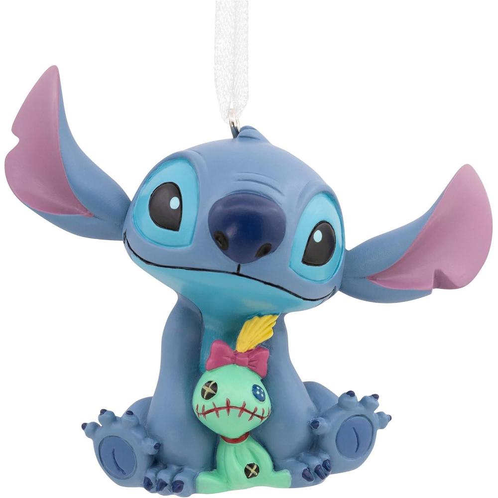 imageHallmark Disney Lilo ampamp Stitch Reindeer Stitch Christmas OrnamentLilo  Stitch with Scrump
