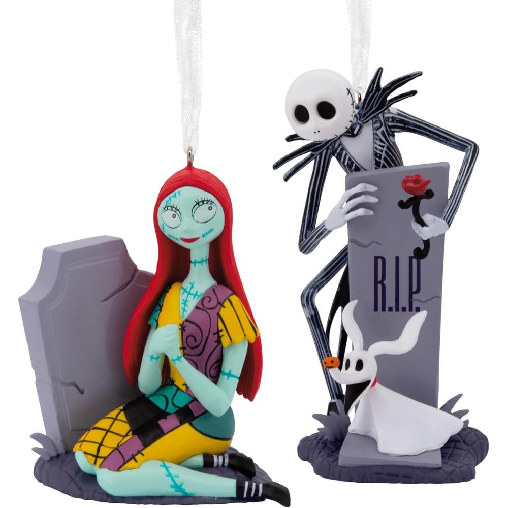 imageHallmark Disney Tim Burtons The Nightmare Before Christmas Jack Skellington Head Christmas OrnamentResinJack Sally