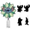 Hallmark Disney Lilo & Stitch Mini Christmas Tree Topper and Ornaments, Set of 5, Gifts for Disney Fans