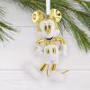 Hallmark Disney Mickey Mouse White and Gold Christmas Ornament, Ceramic, Gifts for Disney Fans