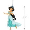 Hallmark Disney Princess Ne’Qwa Art Cinderella Christmas Ornament, Hand-Painted Glass(Princess Jasmine)