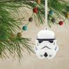 Hallmark Star Wars Stormtrooper Helmet Blown Glass Christmas Ornament