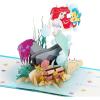 Hallmark Signature Paper Wonder Disney Princess Pop Up Birthday Card (Little Mermaid)(Little Mermaid)