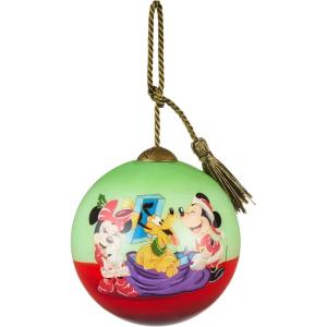 Hallmark Disney Mickey and Friends Ne’Qwa Art Christmas Ornament, Hand-Painted Glass, Gifts for Disney Fans