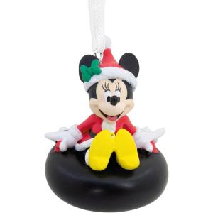 Hallmark Disney Minnie Mouse on Snow Tube Christmas Ornament(Minnie on Snow Tube)