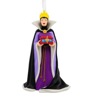 Hallmark Disney Princess Ne’Qwa Art Cinderella Christmas Ornament, Hand-Painted Glass(Snow White Evil Queen)