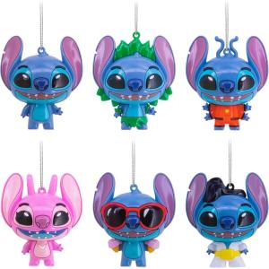 Hallmark Disney Stitch Series 1 Mystery Christmas Ornaments, Shatterproof, Set of 2, Gifts for Disney Fans