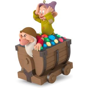 Hallmark Keepsake Christmas Ornament, Disney Snow White and The Seven Dwarfs Off We Go Musical with Light(Snow White and the Seven Dwarfs)