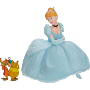Hallmark Keepsake Disney Princess 1.25′ Miniature Christmas Ornament 2023, Aladdin Jasmine Mini(Cinderella  Jaq  and Gus)