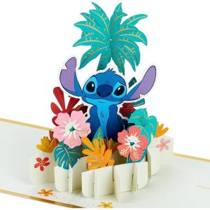 Hallmark Signature Paper Wonder Pop Up Birthday Card, Thank You Card, Thinking of You Card (Lilo and Stitch)(Lilo & Stitch Pop Up)
